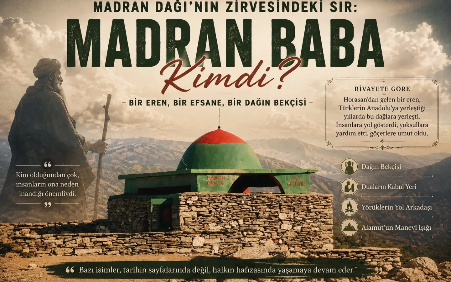 Madran Dağı’nın Zirvesindeki Sır: Madran Baba Kimdi?