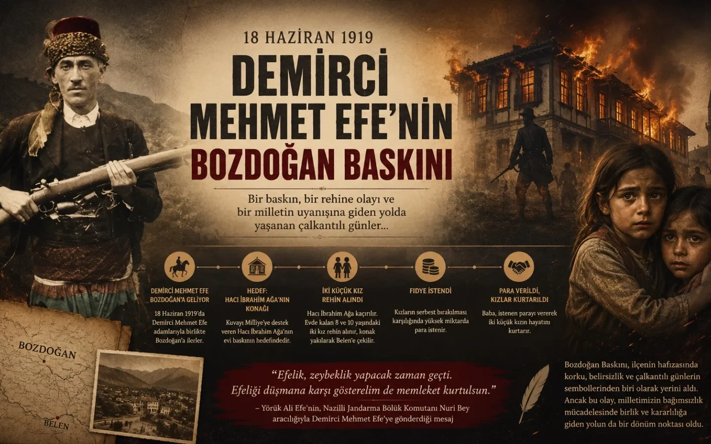 18 Haziran 1919: Demirci Mehmet Efe’nin Bozdoğan Baskını