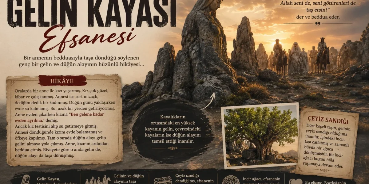 Taşa Dönüşen Bir Düğün: Gelin Kayası Efsanesi