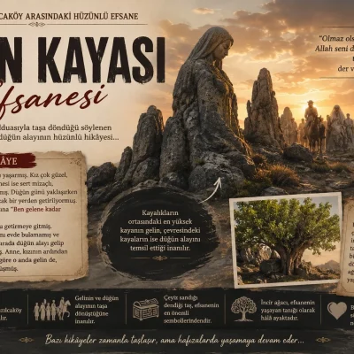 Taşa Dönüşen Bir Düğün: Gelin Kayası Efsanesi