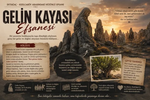 Taşa Dönüşen Bir Düğün: Gelin Kayası Efsanesi