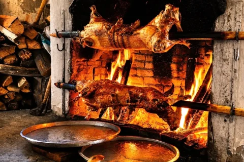 Olukbaşı Oğlak Çevirme Kebabı